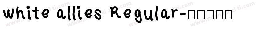 white allies Regular字体转换